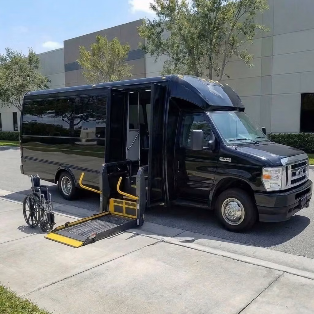 ames 18 passenger minibus wheelchair lift