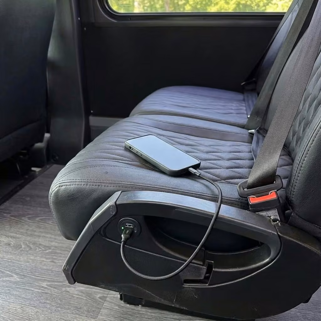 ames 20 passenger minibus usb charging