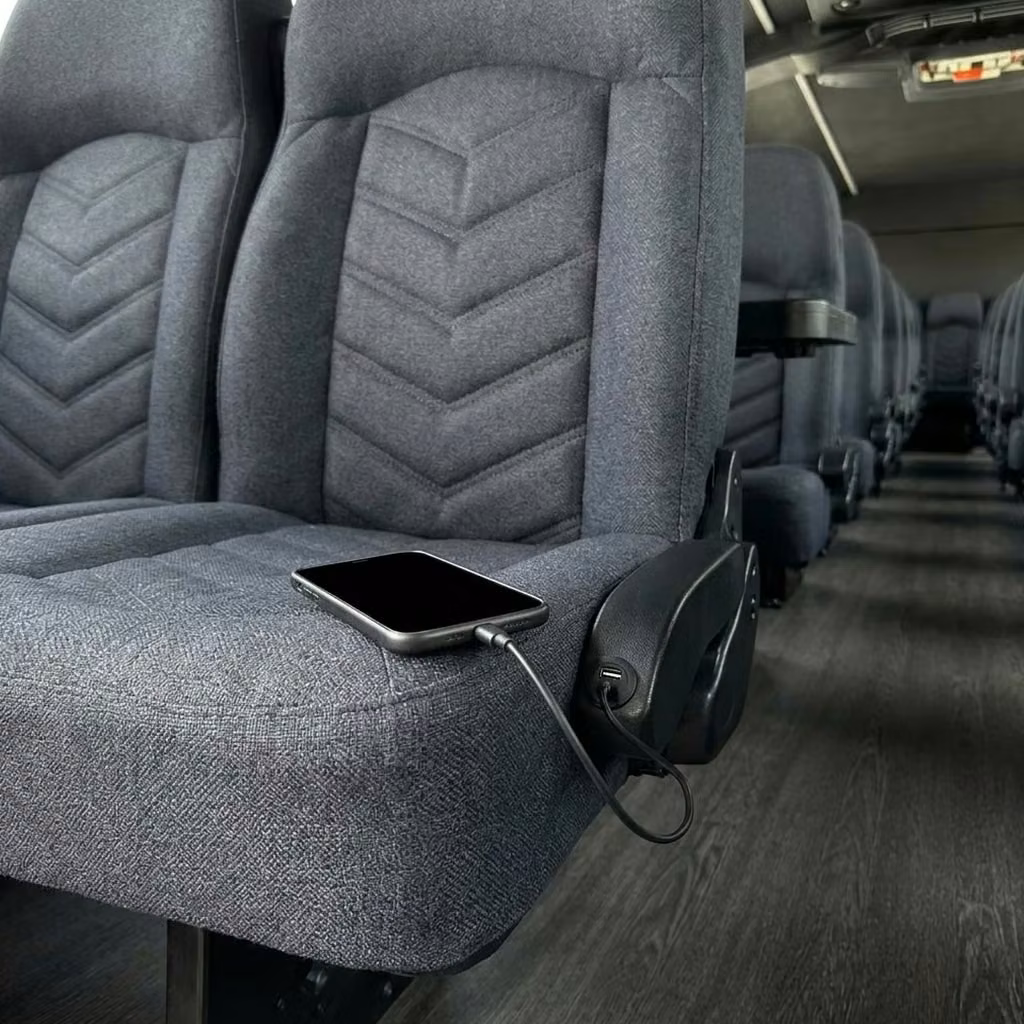 ames 25 passenger minibus usb charging