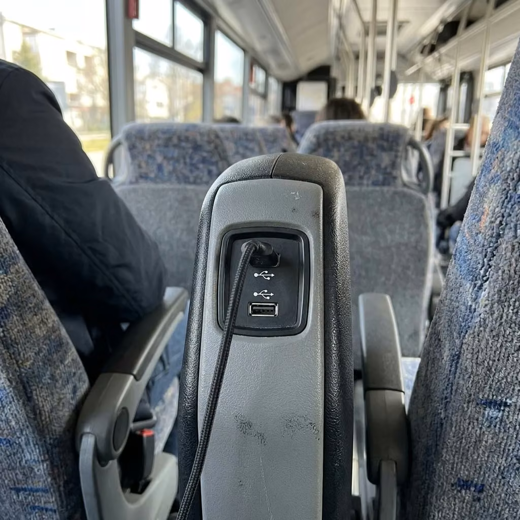ames 28 passenger minibus usb charging