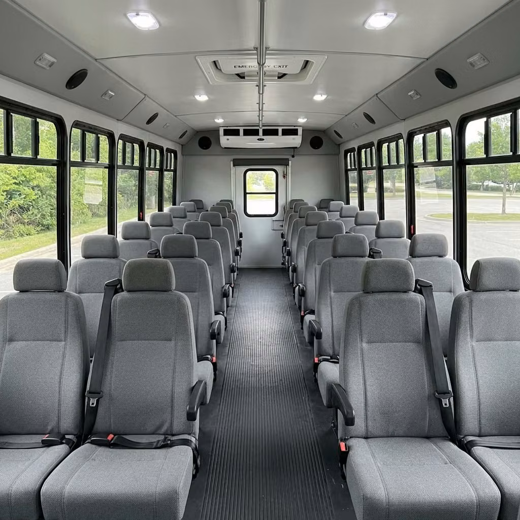 ames 30 passenger minibus seating