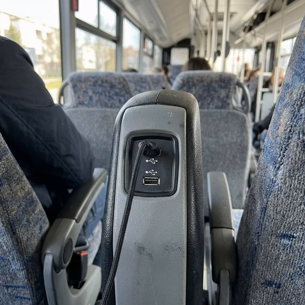 ames 30 passenger minibus usb charging