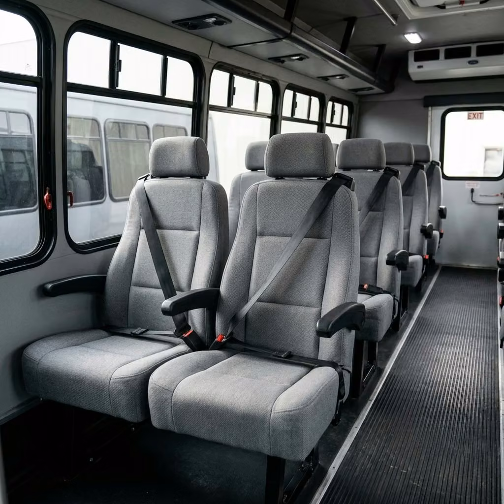 ames 35 passenger minibus reclining seats