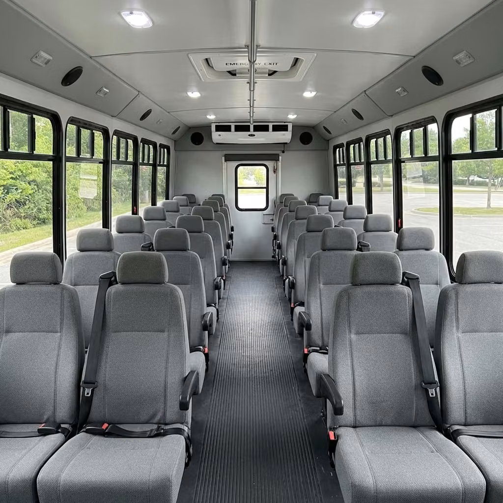 ames 35 passenger minibus seating