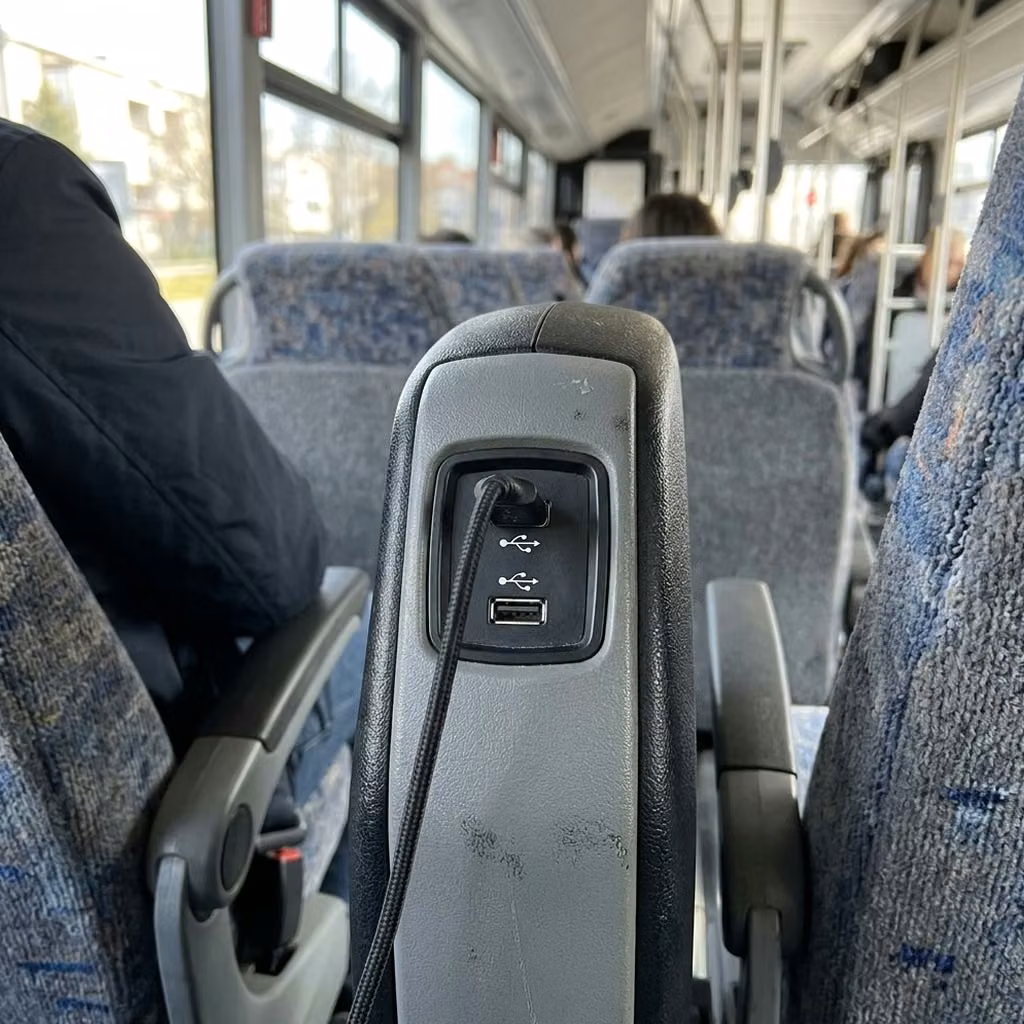 ames 35 passenger minibus usb charging