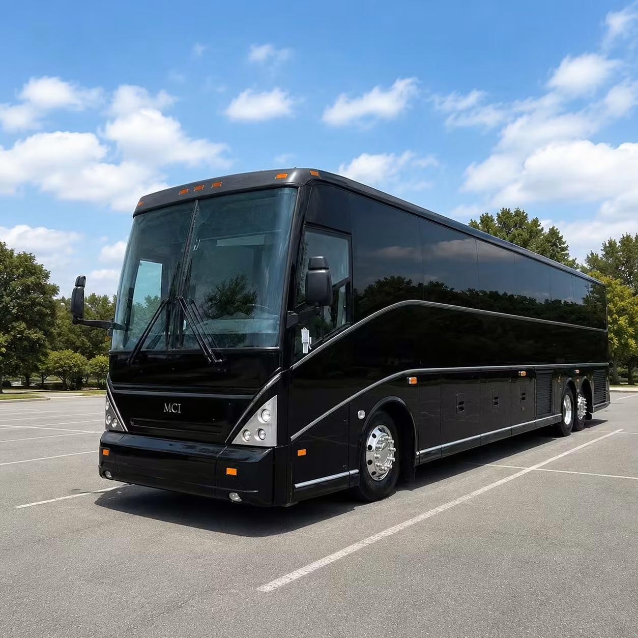 ames 56 passenger charter bus rental