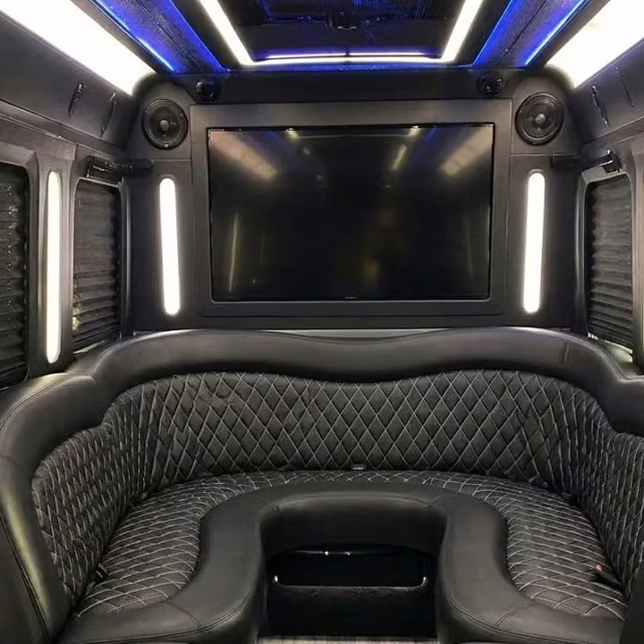 ames party bus sound system