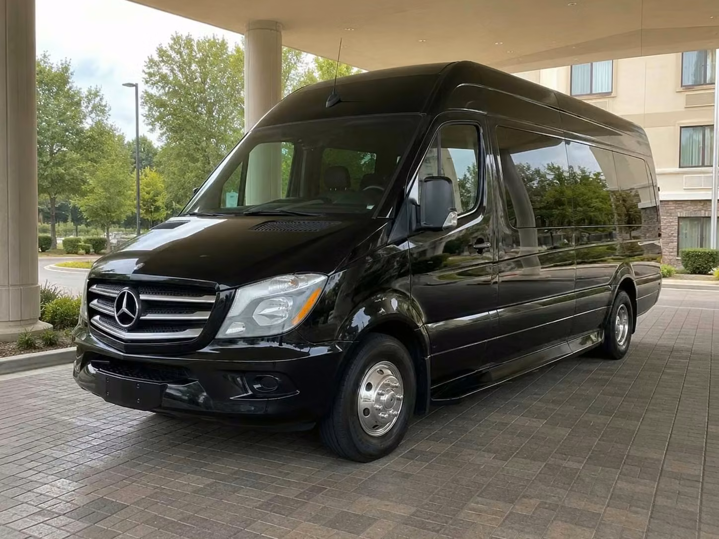 ames sprinter van rental with driver tinted windows