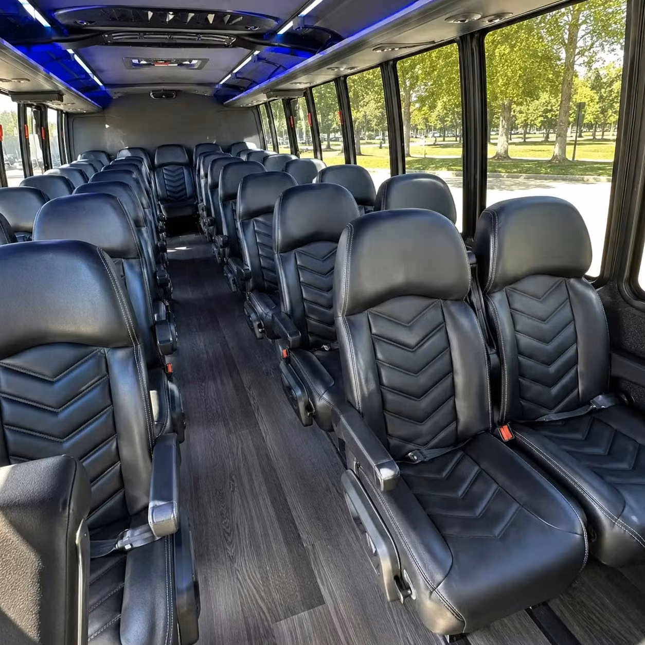 28 passenger minibus inside