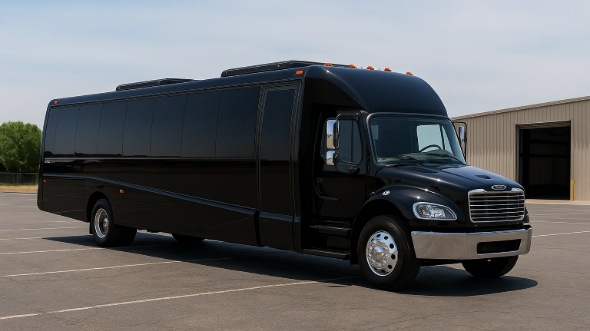 Exterior of Charter Bus Company Ames's 18 Passenger Minibus in Ames