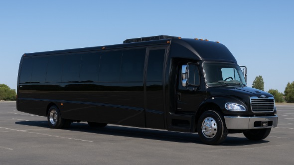 Exterior of Charter Bus Company Des Moines's 35 Passenger Minibus in Des Moines