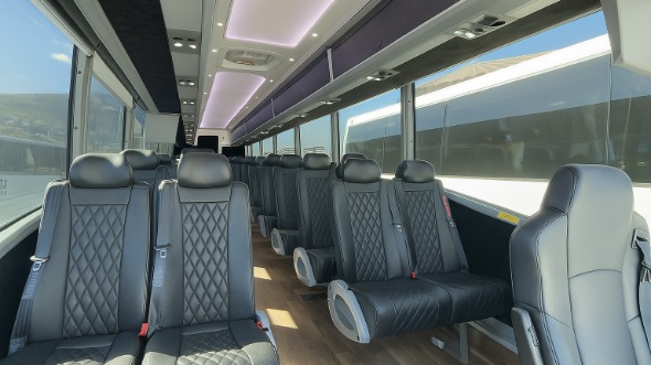 ames 30 passenger minibus inside