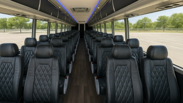ames 56 passenger charter bus rental