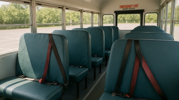 ames school bus rental inside